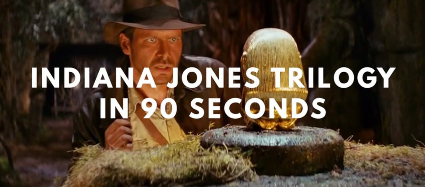 Βίντεο: Ολόκληρη η τριλογία του Indiana Jones σε 90 δευτερόλεπτα